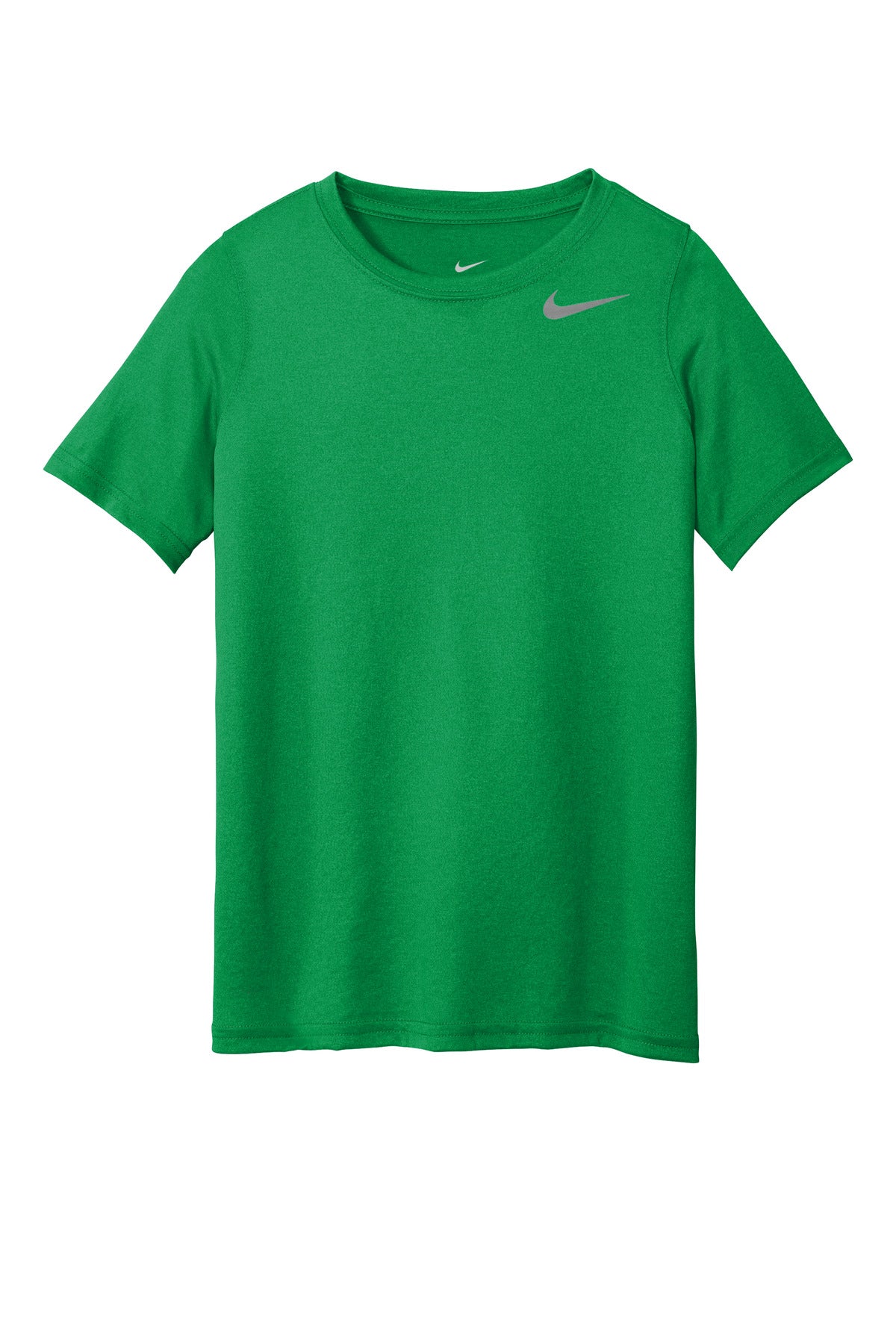 Front View of AppleGreen Nike Youth Team rLegend Tee DV7317
