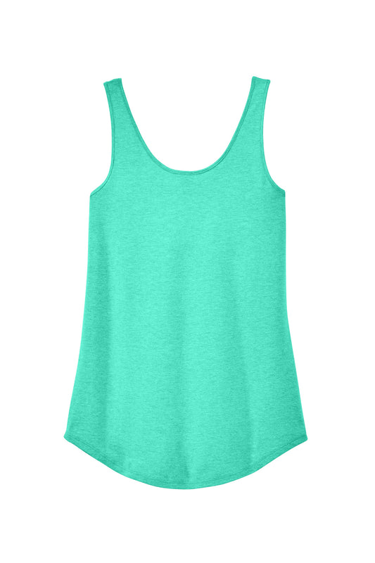 Front View of AquaHthr District Women's Perfect Tri Relaxed Tank DT151