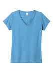 Front View of AquaticBl District Women's The Concert Tee V-Neck DT5002