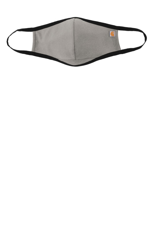 Front View of Asphalt Carhartt Cotton Ear Loop Face Mask (3 pack) CT105160