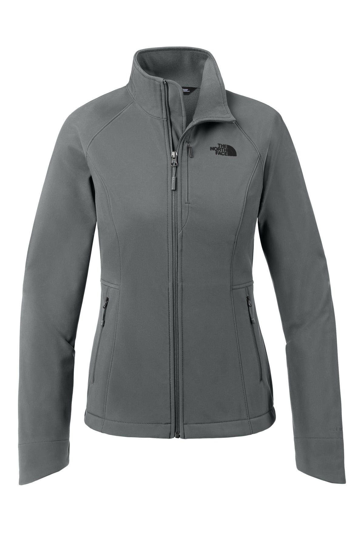 Front View of Asphalt Grey The North Face Women's Apex Barrier Soft Shell Jacket. NF0A3LGU