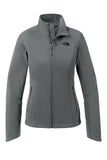 Front View of Asphalt Grey The North Face Women's Apex Barrier Soft Shell Jacket. NF0A3LGU