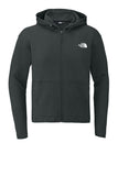 Front View of AsphaltGry The North Face Double-Knit Full-Zip Hoodie NF0A8BUS
