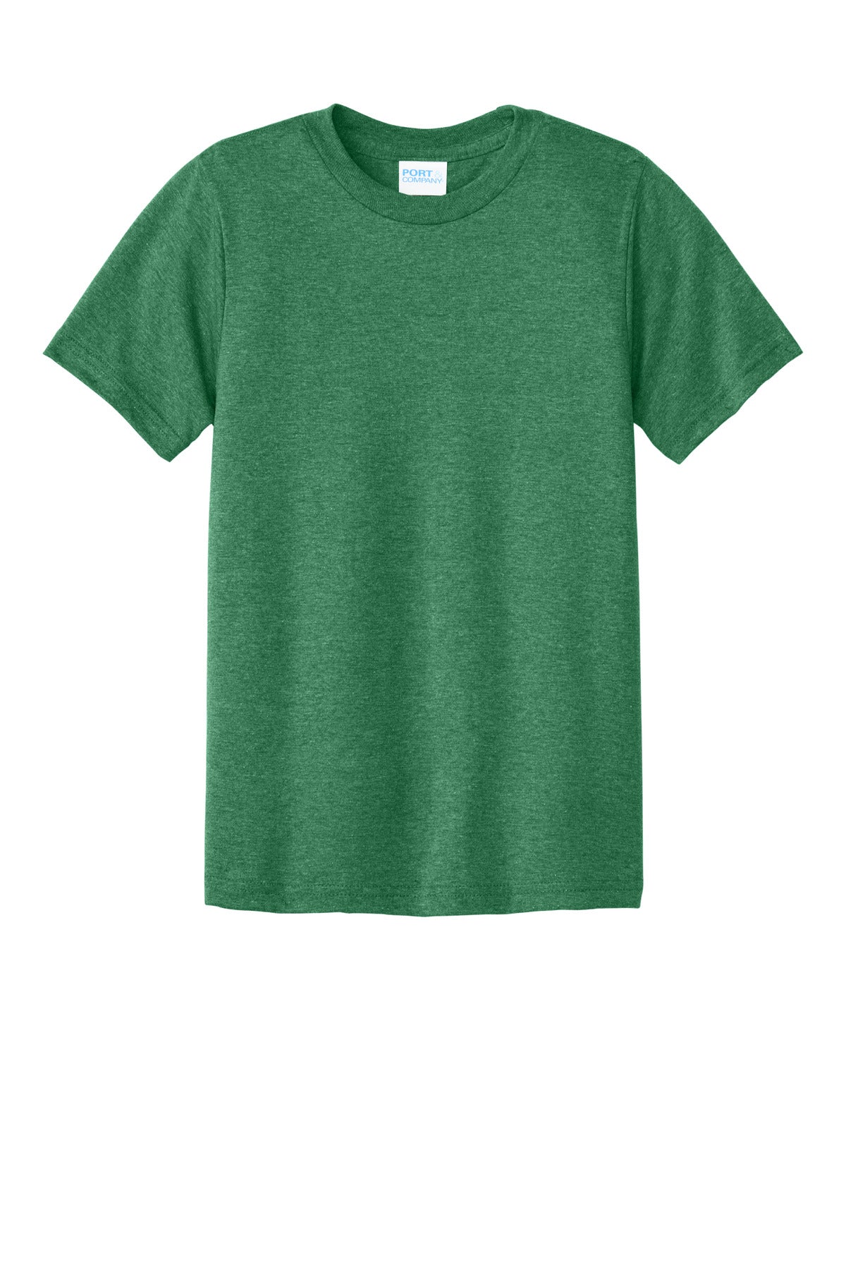 Front View of AthKelGnHt Port & Company Youth CVC Tee PC340Y