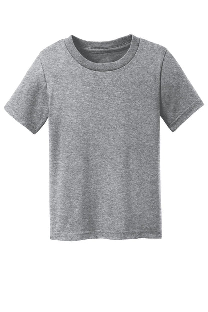 Front View of Athl Heather Port & Company Toddler Core Cotton Tee. CAR54T
