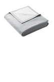Front View of Athletic Hthr Port & Company Oversized Core Fleece Sweatshirt Blanket BP79