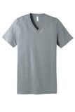 Front View of AthlHthr BELLA+CANVAS Unisex Heather CVC V-Neck Tee BC3005CVC