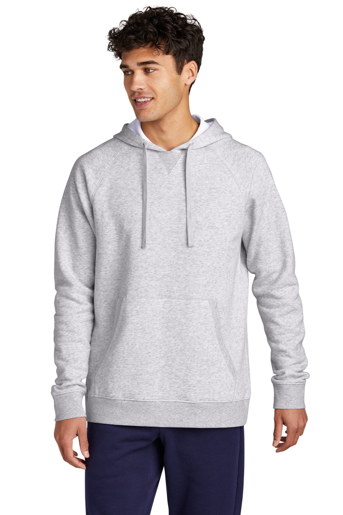 Front View of AthlHthr Sport-Tek Drive Fleece Pullover Hoodie STF200