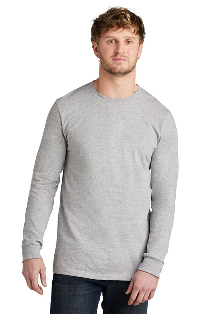 Front View of AthlHthr Volunteer Knitwear All-American Long Sleeve Tee VL100LS