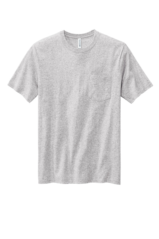 Front View of AthlHthr Volunteer Knitwear All-American Pocket Tee VL100P