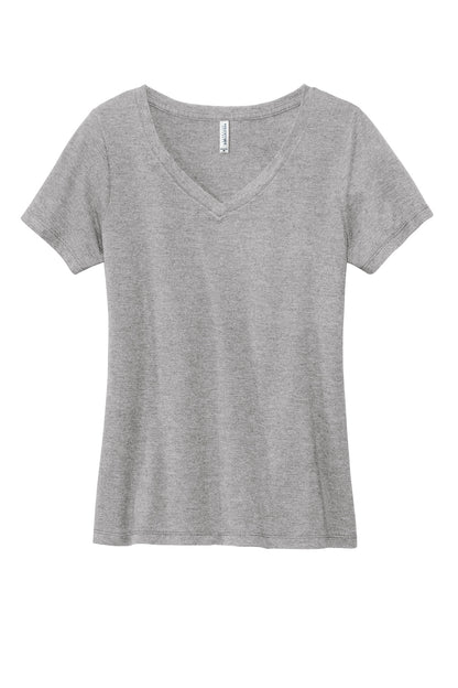 Front View of AthlHthr Volunteer Knitwear Women's Daily V-Neck Tee LVL45V