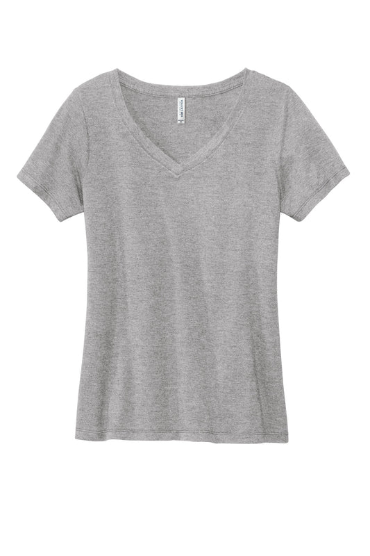 Front View of AthlHthr Volunteer Knitwear Women's Daily V-Neck Tee LVL45V
