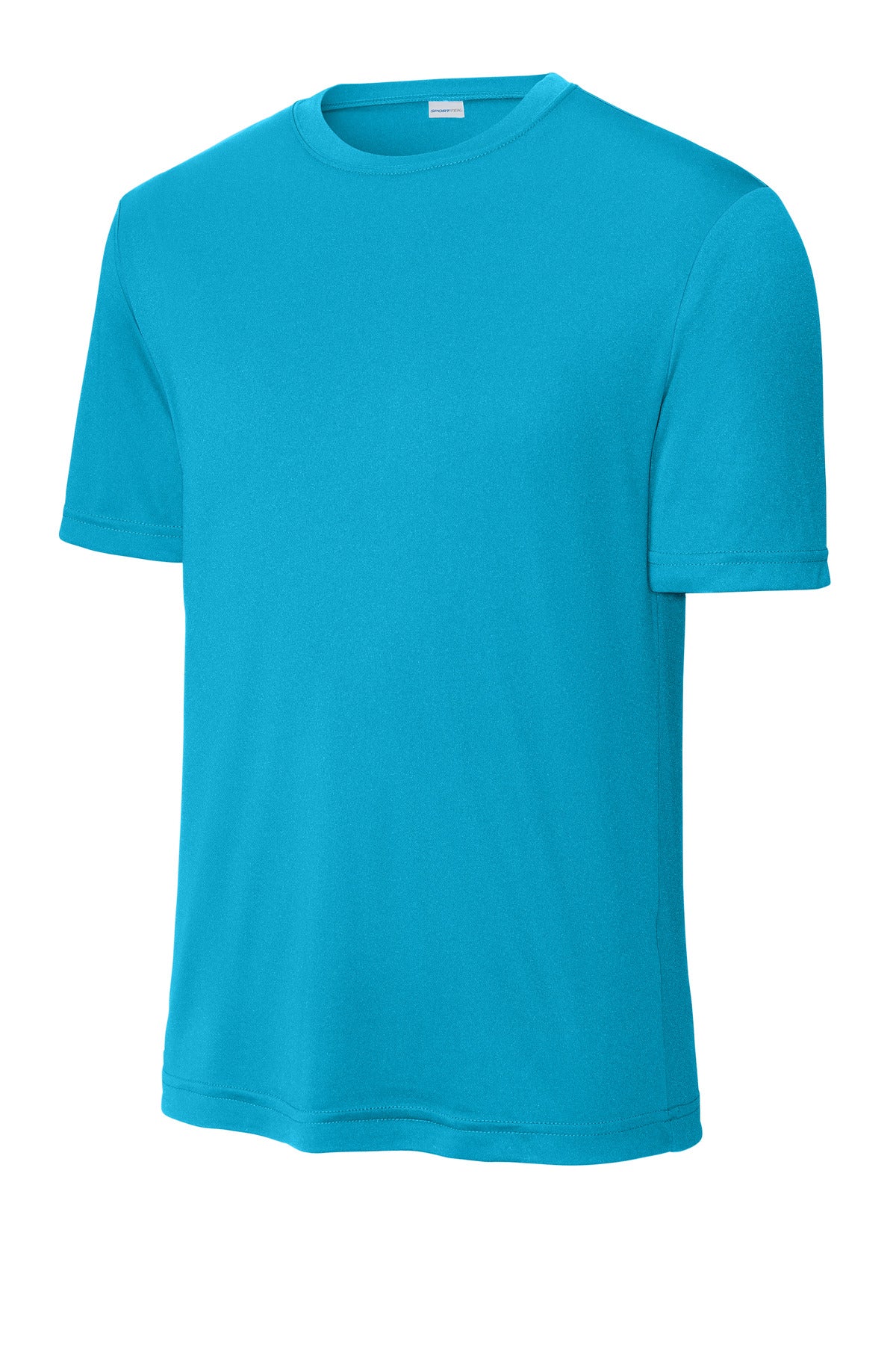 Front View of Atomic Blue Sport-Tek Tall PosiCharge Competitor Tee. TST350