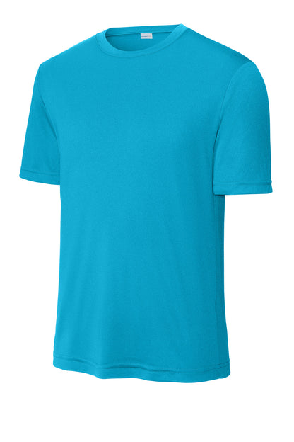 Front View of Atomic Blue Sport-Tek Tall PosiCharge Competitor Tee. TST350