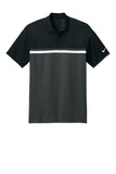 Front View of Bk/Anth/Wh Nike Dri-FIT Victory Colorblock Polo NKFQ3968