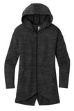 Front View of BktpHthr OGIO Women's Flux Full-Zip Hoodie LOG823