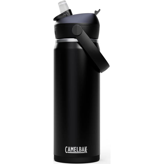 Front View of Black CamelBak Thrive™ Flip Straw VSS 20oz plain