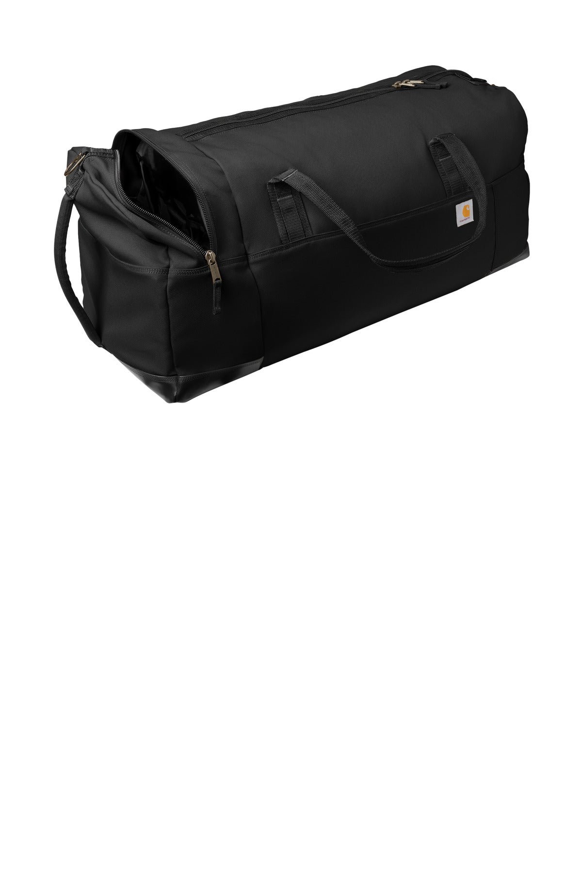 Front View of Black Carhartt 120L Foundry Series Duffel CTB0000487