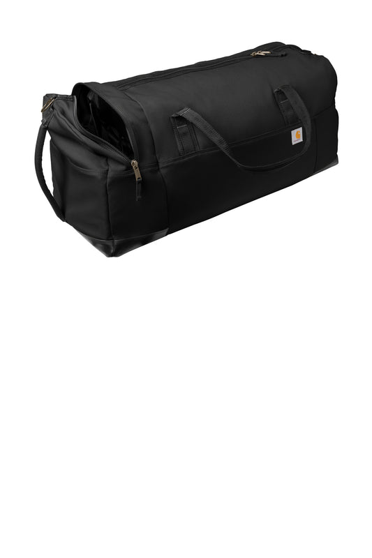 Front View of Black Carhartt 120L Foundry Series Duffel CTB0000487