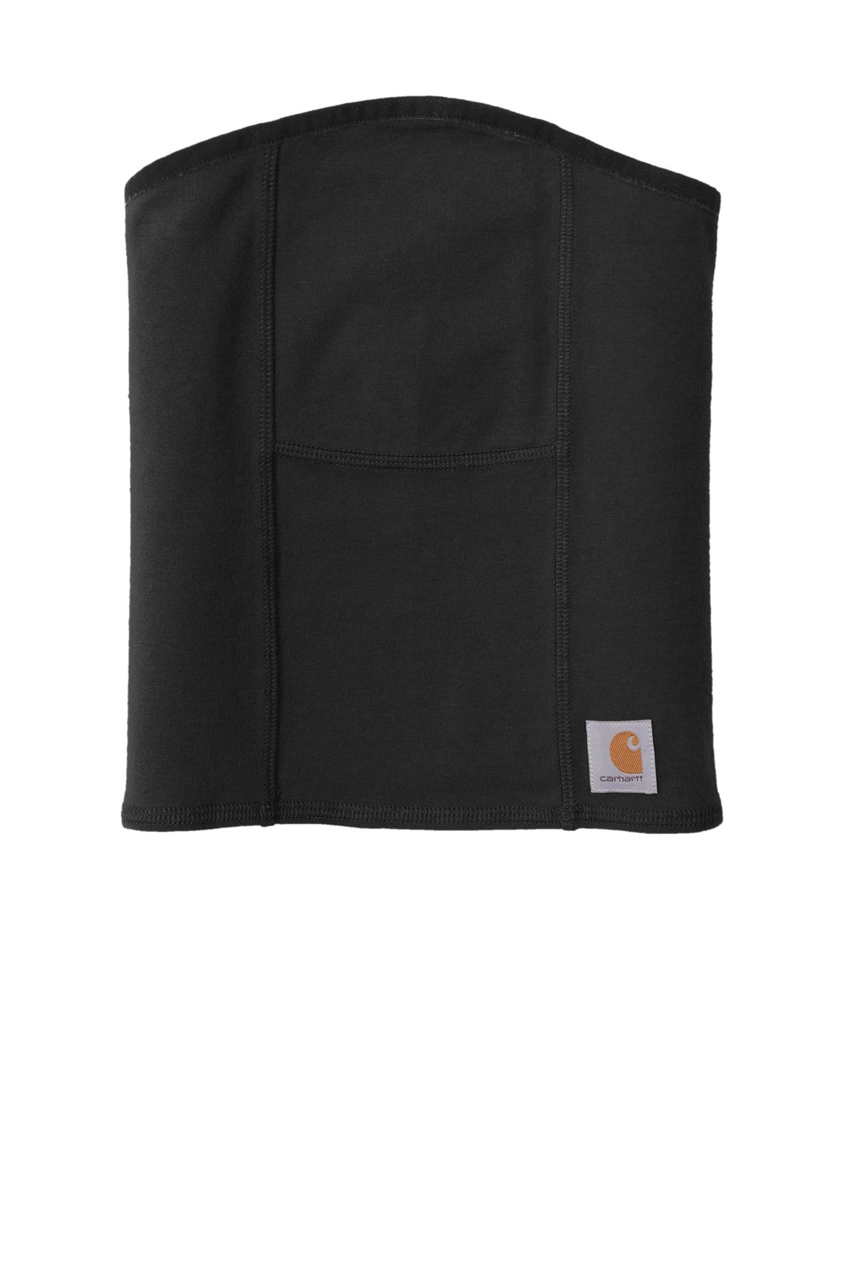 Front View of Black Carhartt Cotton Blend Filter Pocket Gaiter CT105086