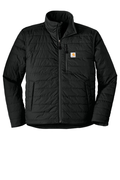 Front View of Black Carhartt Gilliam Jacket. CT102208
