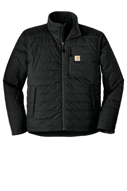 Front View of Black Carhartt Gilliam Jacket. CT102208