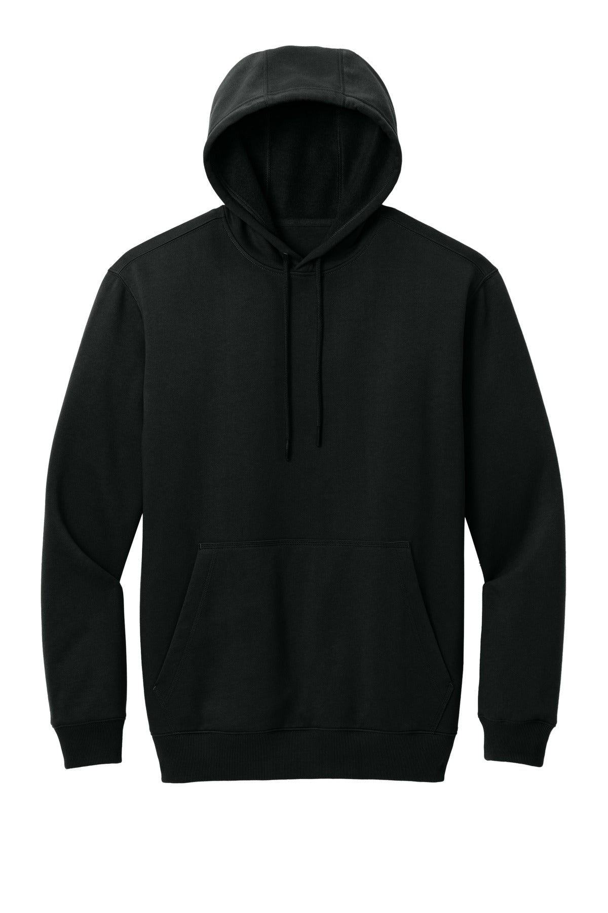 Front View of Black CornerStone Tough Fleece Pullover Hoodie CSF630