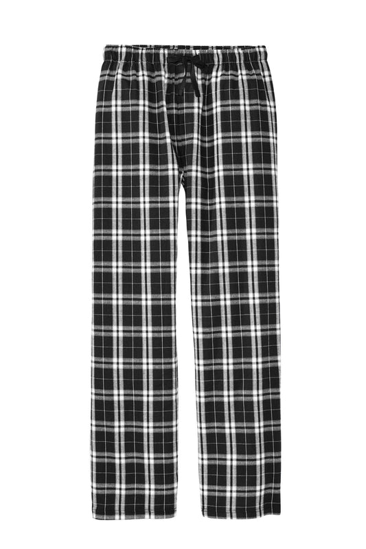 Front View of Black District Flannel Plaid Pant. DT1800