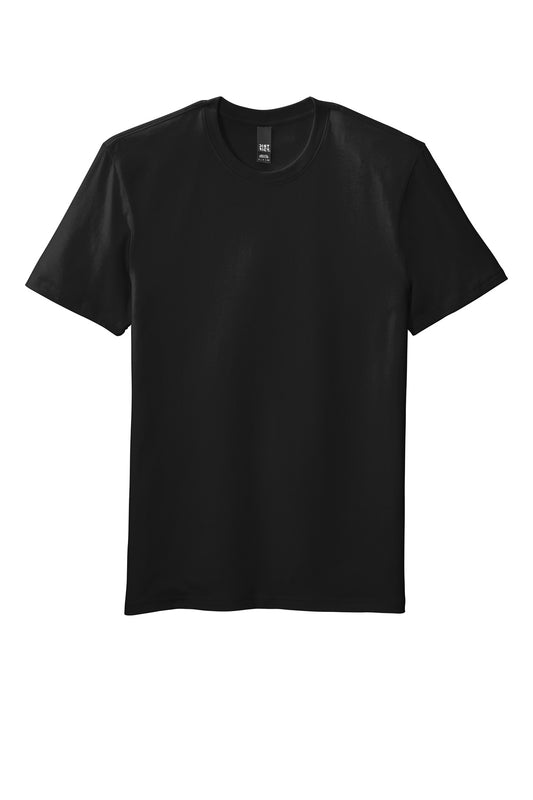 Front View of Black District Flex Tee DT7500