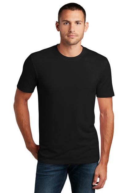 Front View of Black District Flex Tee DT7500