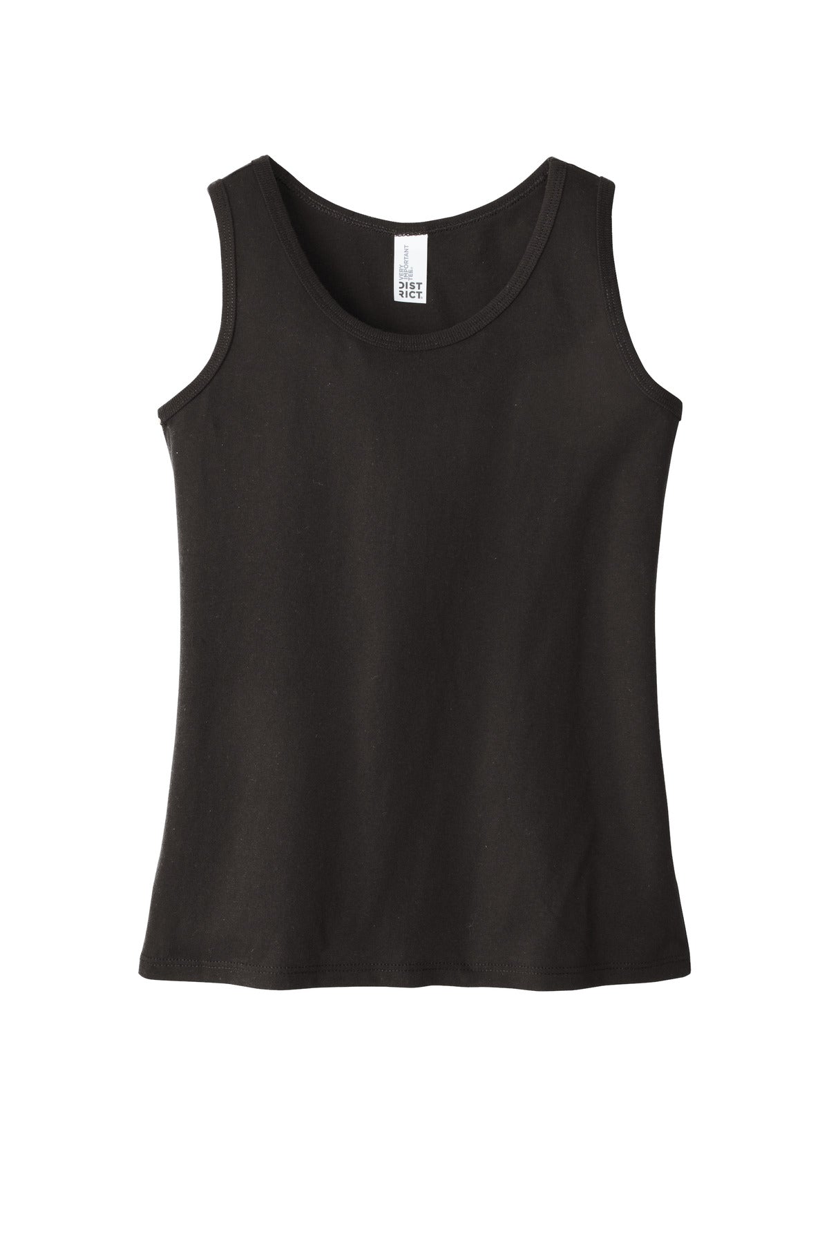 Front View of Black District Girls V.I.T. Tank DT6303YG