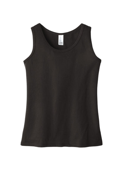 Front View of Black District Girls V.I.T. Tank DT6303YG