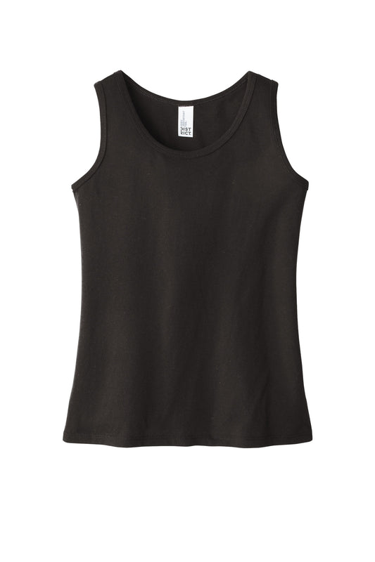 Front View of Black District Girls V.I.T. Tank DT6303YG
