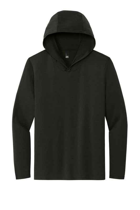 Front View of Black District Perfect Tri Long Sleeve Hoodie. DM139