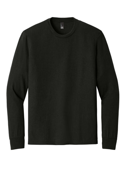Front View of Black District Perfect Tri Long Sleeve Tee . DM132