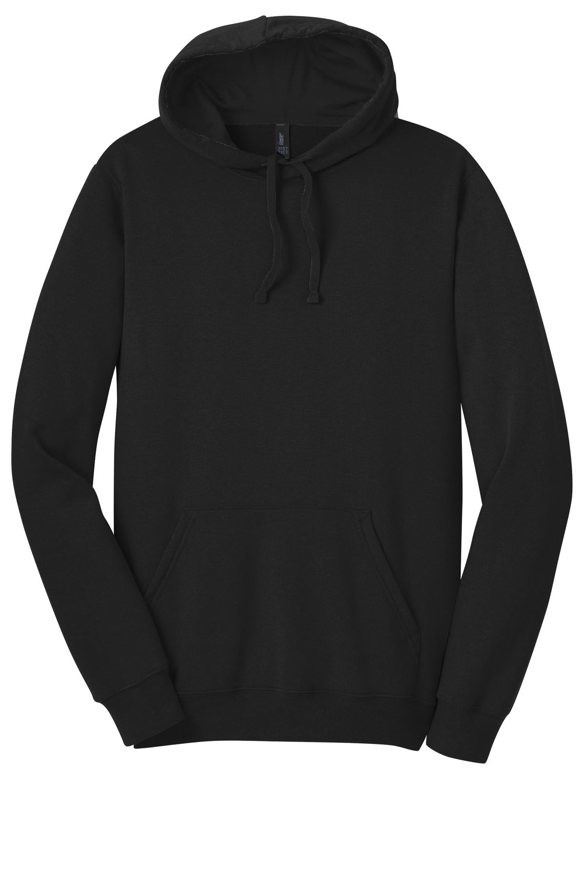Front View of Black District The Concert Fleece Hoodie. DT810