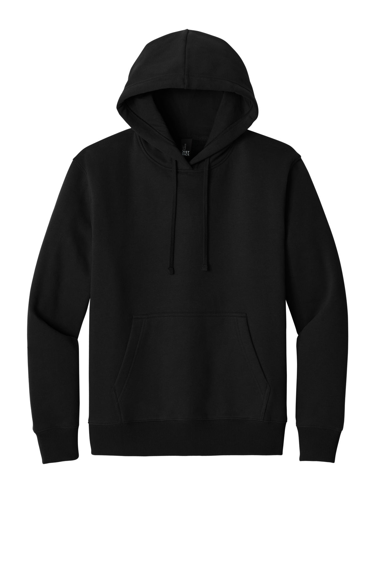 Front View of Black District V.I.T. Super Heavyweight Fleece Hoodie DT6600
