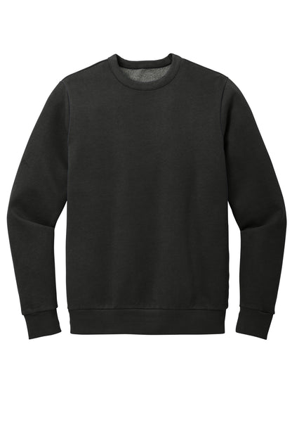 Front View of Black District Wash Fleece Crew DT2204