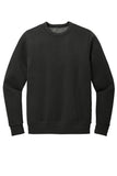 Front View of Black District Wash Fleece Crew DT2204