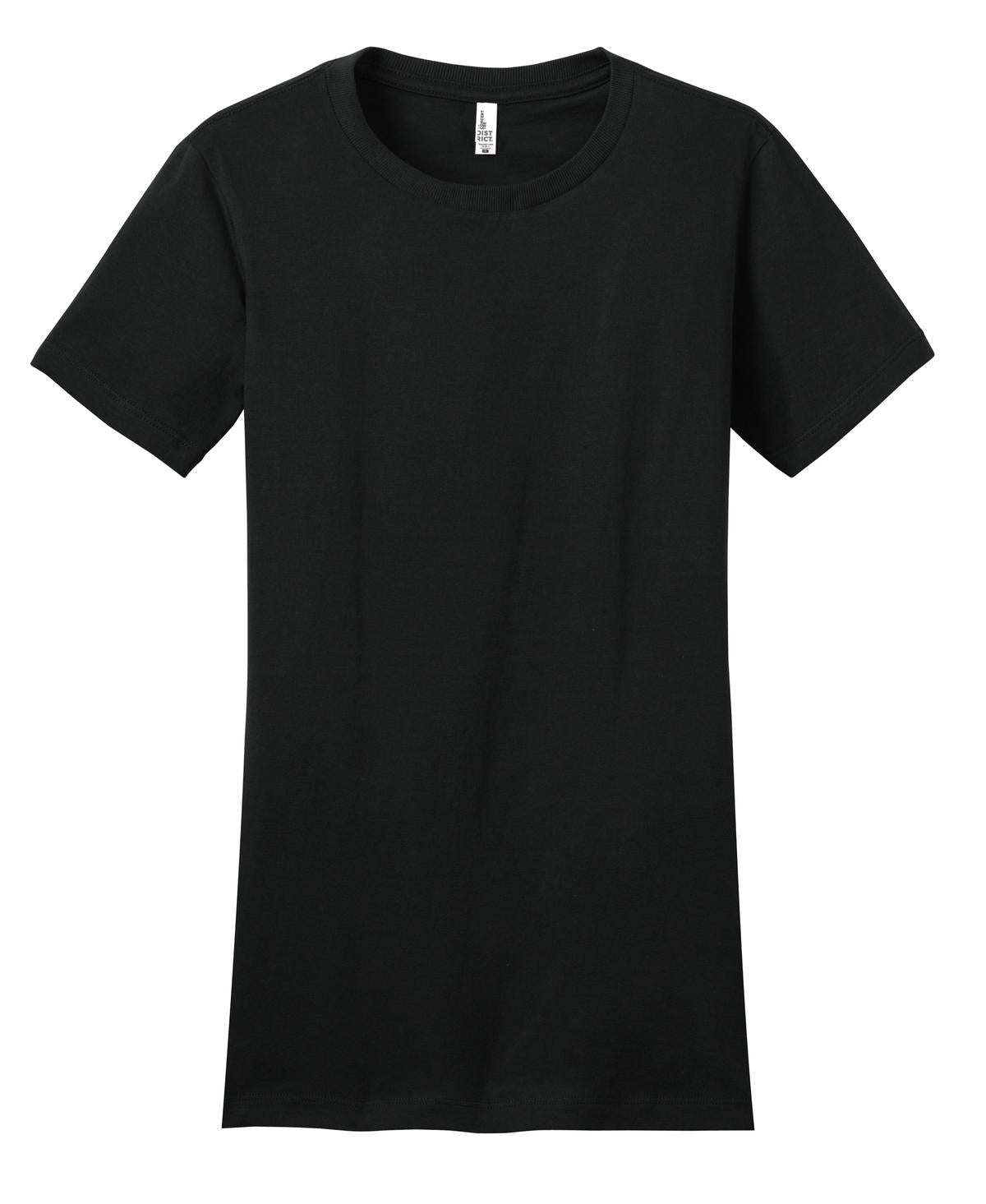 Front View of Black District Women's Fitted The Concert Tee DT5001