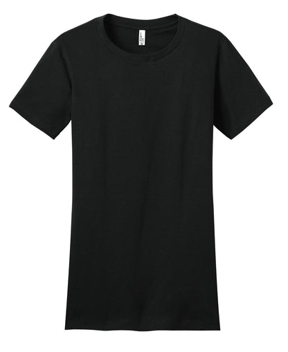 Front View of Black District Women's Fitted The Concert Tee DT5001