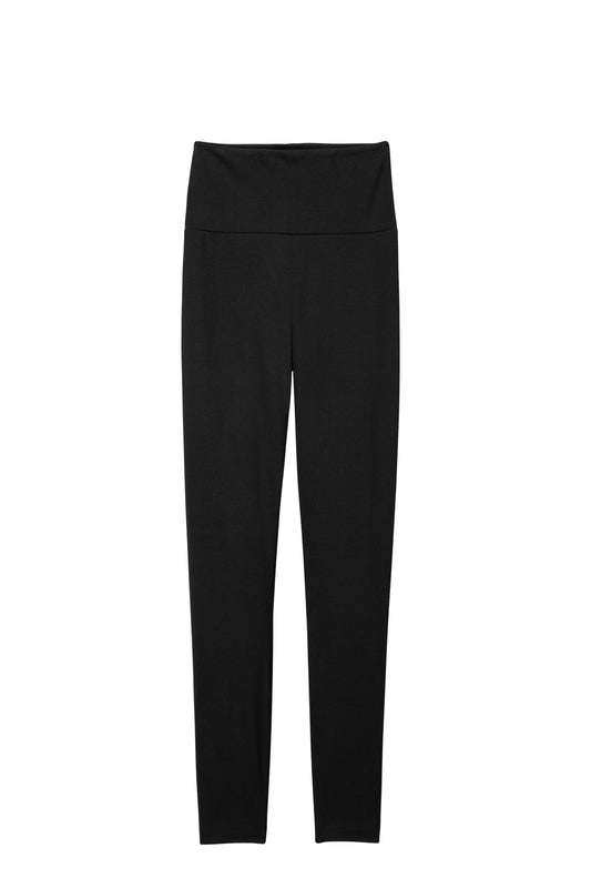 Front View of Black District Women's Flex High-Waist Legging DT7510