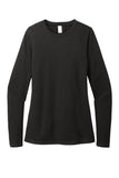 Front View of Black District Women's Perfect Blend CVC Long Sleeve Tee DT110