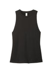 Front View of Black District Women's Perfect Tri Muscle Tank DT153