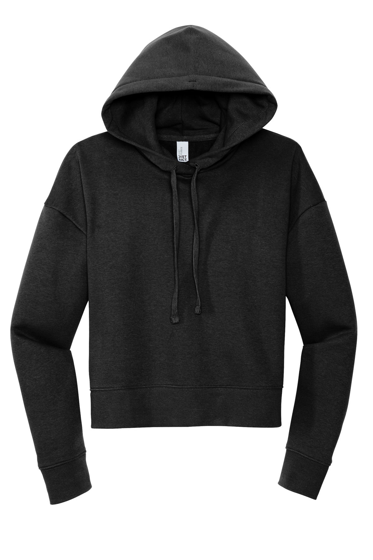 Front View of Black District Women's V.I.T. Fleece Hoodie DT6101