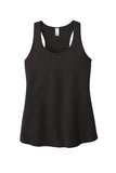 Front View of Black District Women's V.I.T. Racerback Tank DT6302