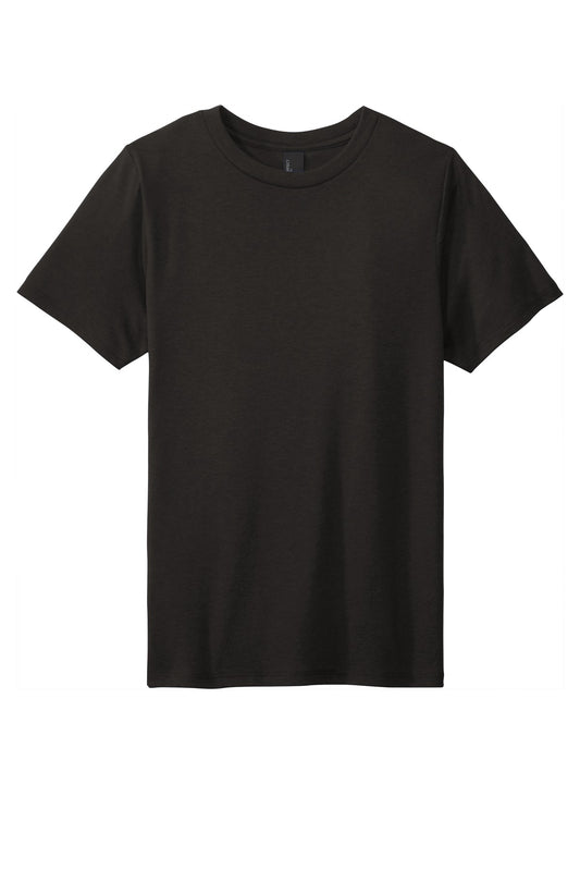 Front View of Black District Youth Perfect Tri Tee. DT130Y