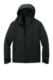 Front View of Black Eddie Bauer WeatherEdge Plus Insulated Jacket. EB554