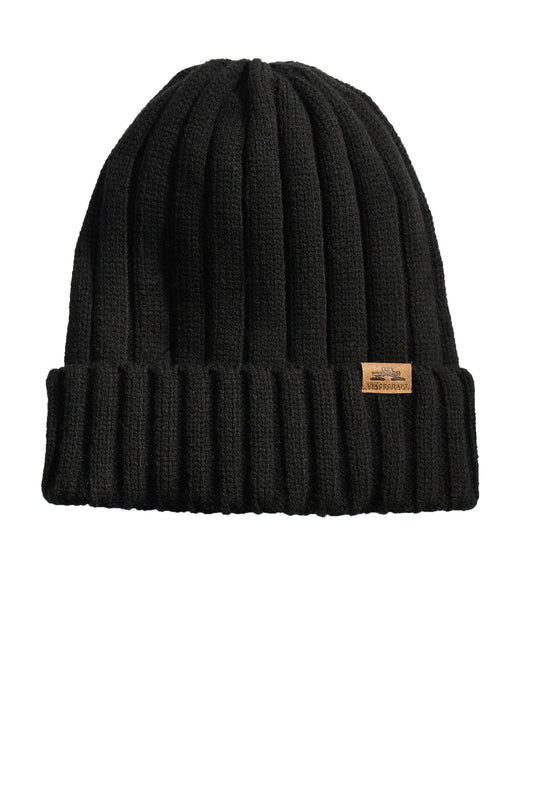 Front View of Black LIMITED EDITION Spacecraft Throwback Beanie SPC10