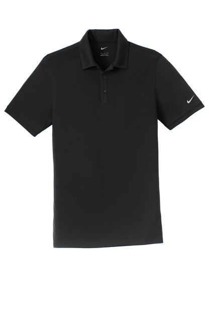 Front View of Black Nike Dri-FIT Players Modern Fit Polo. 799802